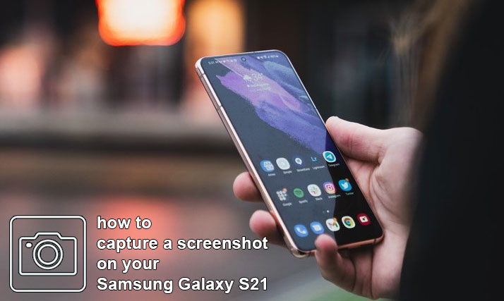 take screenshot on galaxy S21